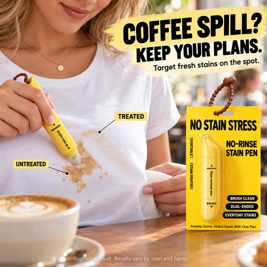 ✨ Dual-Head Stain Remover Pen – Portable, Waterless & Easy to Use