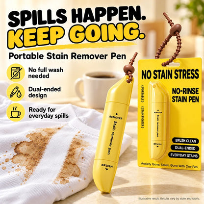 ✨ Dual-Head Stain Remover Pen – Portable, Waterless & Easy to Use