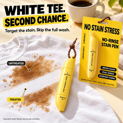 ✨ Dual-Head Stain Remover Pen – Portable, Waterless & Easy to Use