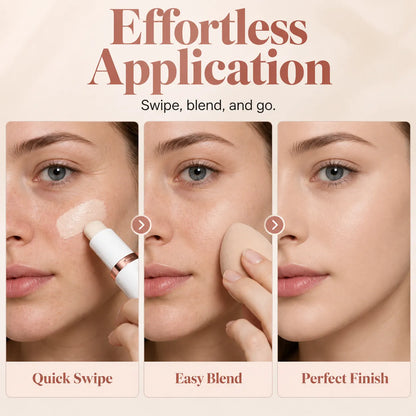 💖 Magic Color-Changing Foundation Stick – Natural Glow & Easy, Blendable Coverage