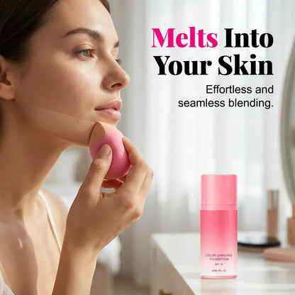 ✨ Color-Changing Foundation Balm – Natural Glow, Lightweight Coverage & Easy Blending