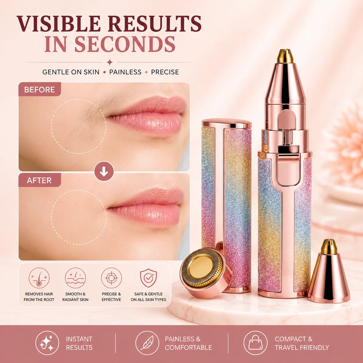 Limited-Time Christmas Sale: 50% OFF✨2-in-1 Eyebrow & Facial Hair Remover