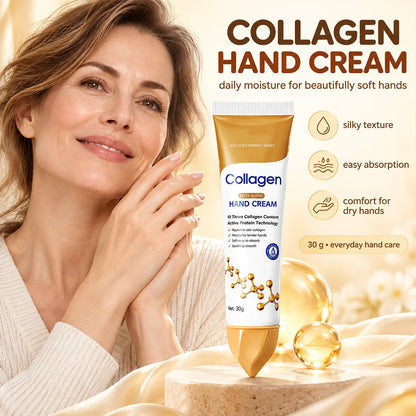 ✨ Collagen Hand Cream – 30g, Deep Moisture & Soft, Smooth Hands