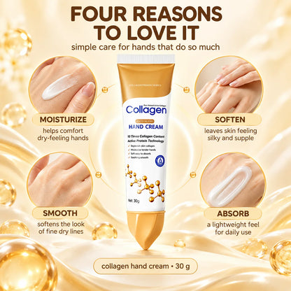 ✨ Collagen Hand Cream – 30g, Deep Moisture & Soft, Smooth Hands