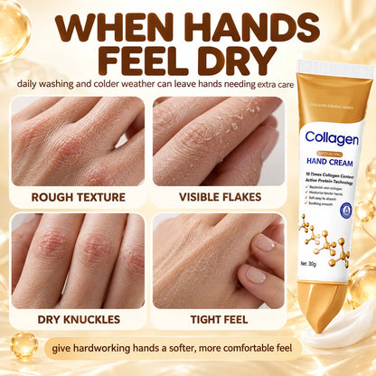 ✨ Collagen Hand Cream – 30g, Deep Moisture & Soft, Smooth Hands