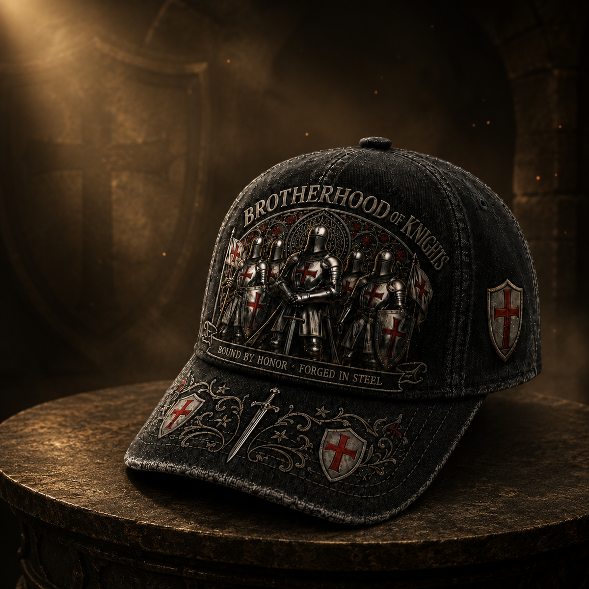 ⚔️ Bound By Honor Forged In Steel – Knights Templar Cap