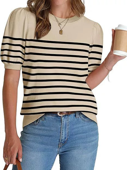 ✨Women's Lightweight Puff Short Sleeve Sweater