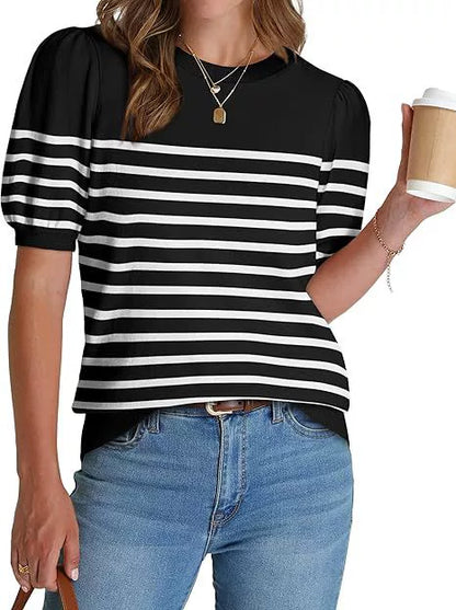 ✨Women's Lightweight Puff Short Sleeve Sweater