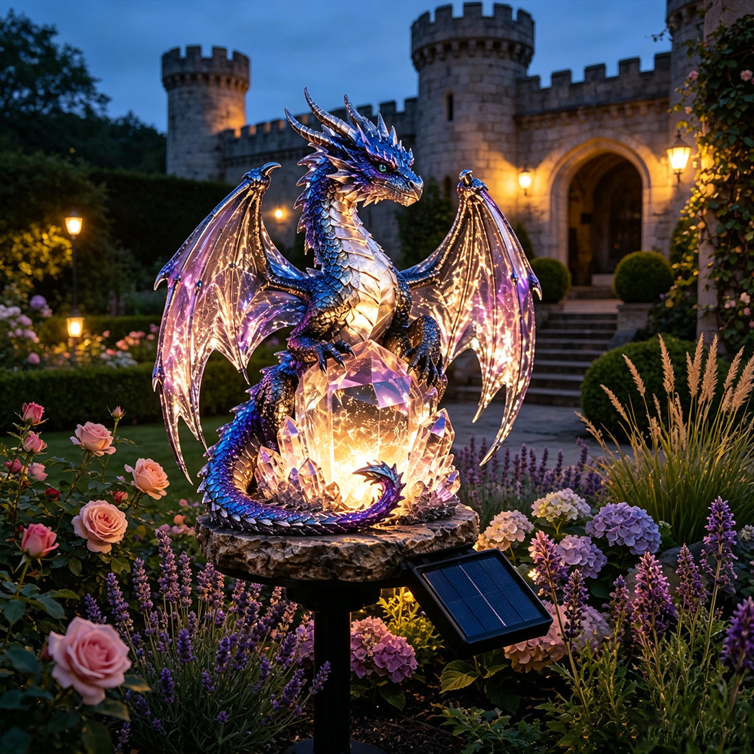 TODAY'S SPECIAL OFFER-50% OFF🔥 SOLAR DRAGON CRYSTAL GARDEN LIGHT