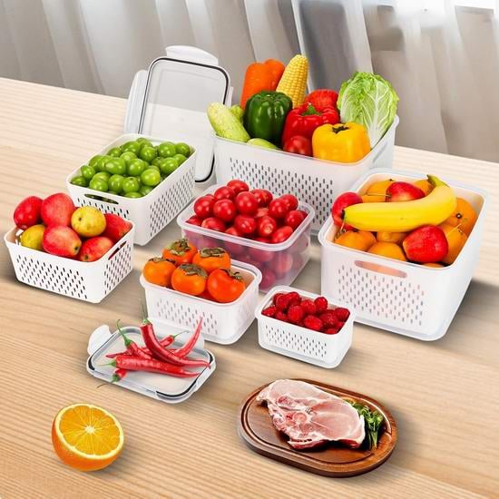 Food Storage Containers for Refrigerator Organization(3-6 PCS)