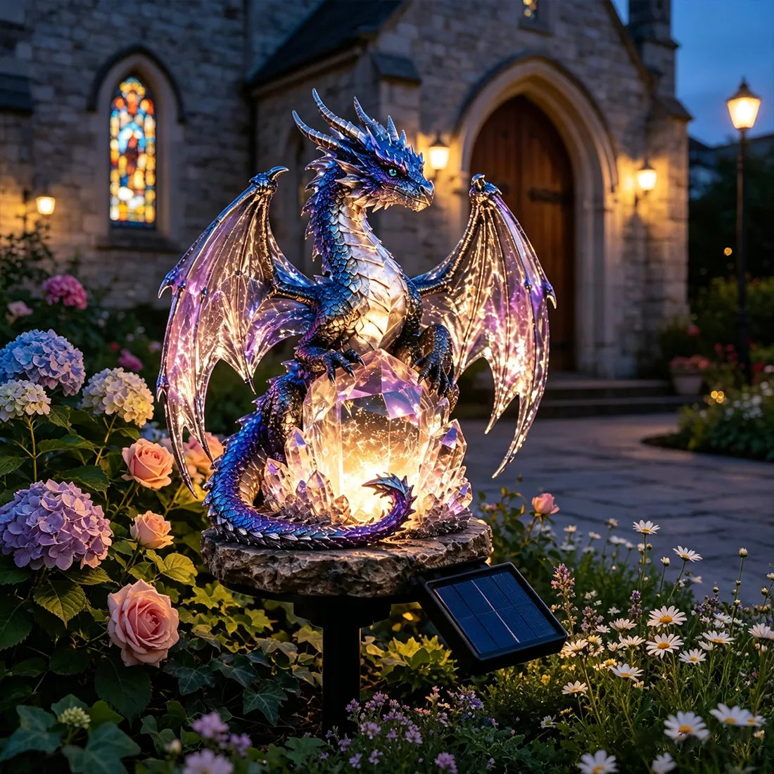 TODAY'S SPECIAL OFFER-50% OFF🔥 SOLAR DRAGON CRYSTAL GARDEN LIGHT