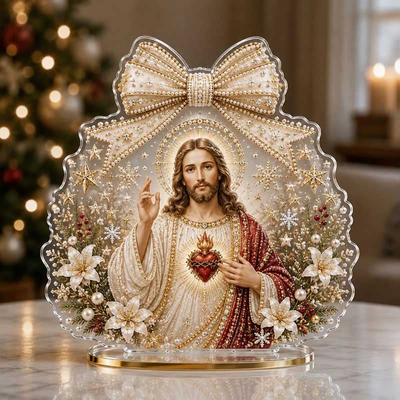 🔥Last Day 50% OFF - 🎄✝️Christmas Bow Crystal Diamond Painting DIY Table Decor Kit