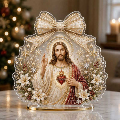 🔥Last Day 50% OFF - 🎄✝️Christmas Bow Crystal Diamond Painting DIY Table Decor Kit