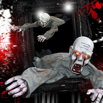 Sound-Activated Crawling Zombie with Glowing Eyes