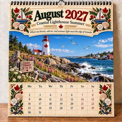 🇨🇦🍁 2027 Canada 160th Anniversary Commemorative Wall Calendar 🍁🇨🇦