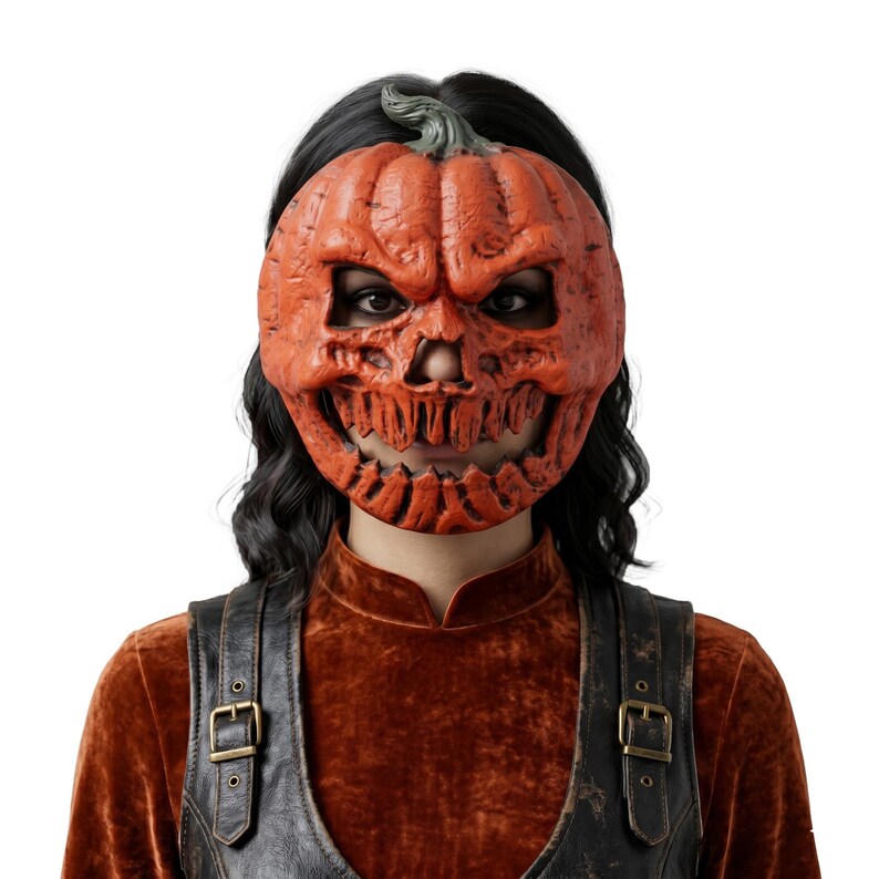 🎃The Evil Jack-O'-Lantern🎃 Premium Pumpkin Skull Horror Mask