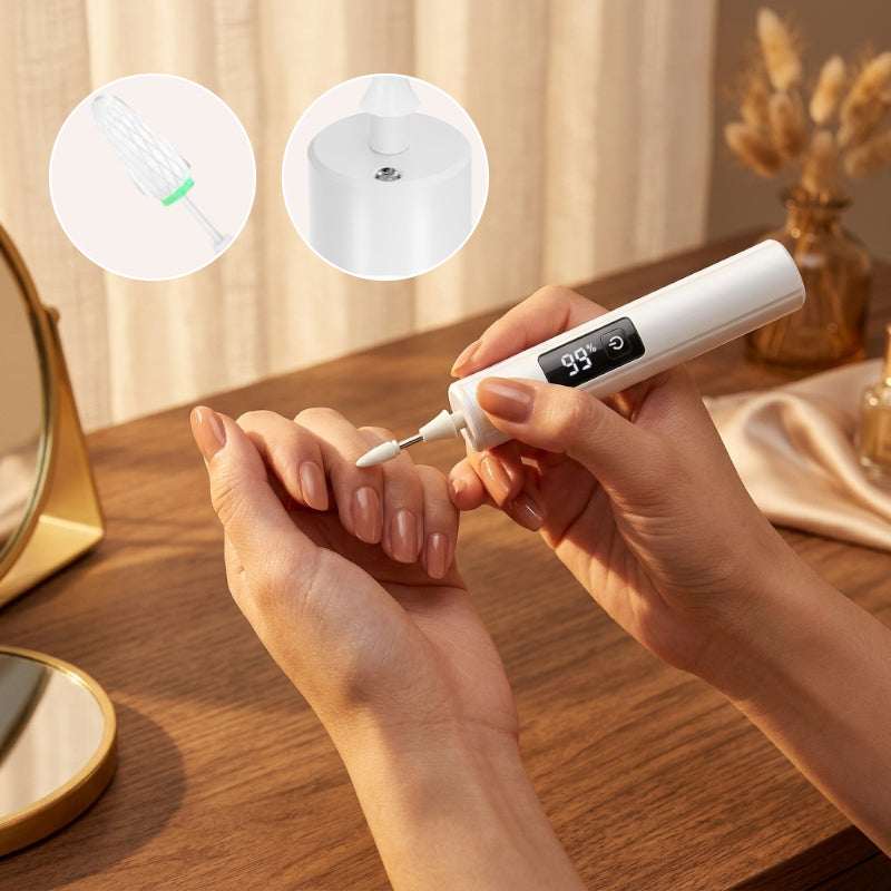 LED light nail grinding