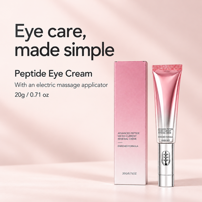 Peptide Eye Cream with Electric Massage Applicator — 20g
