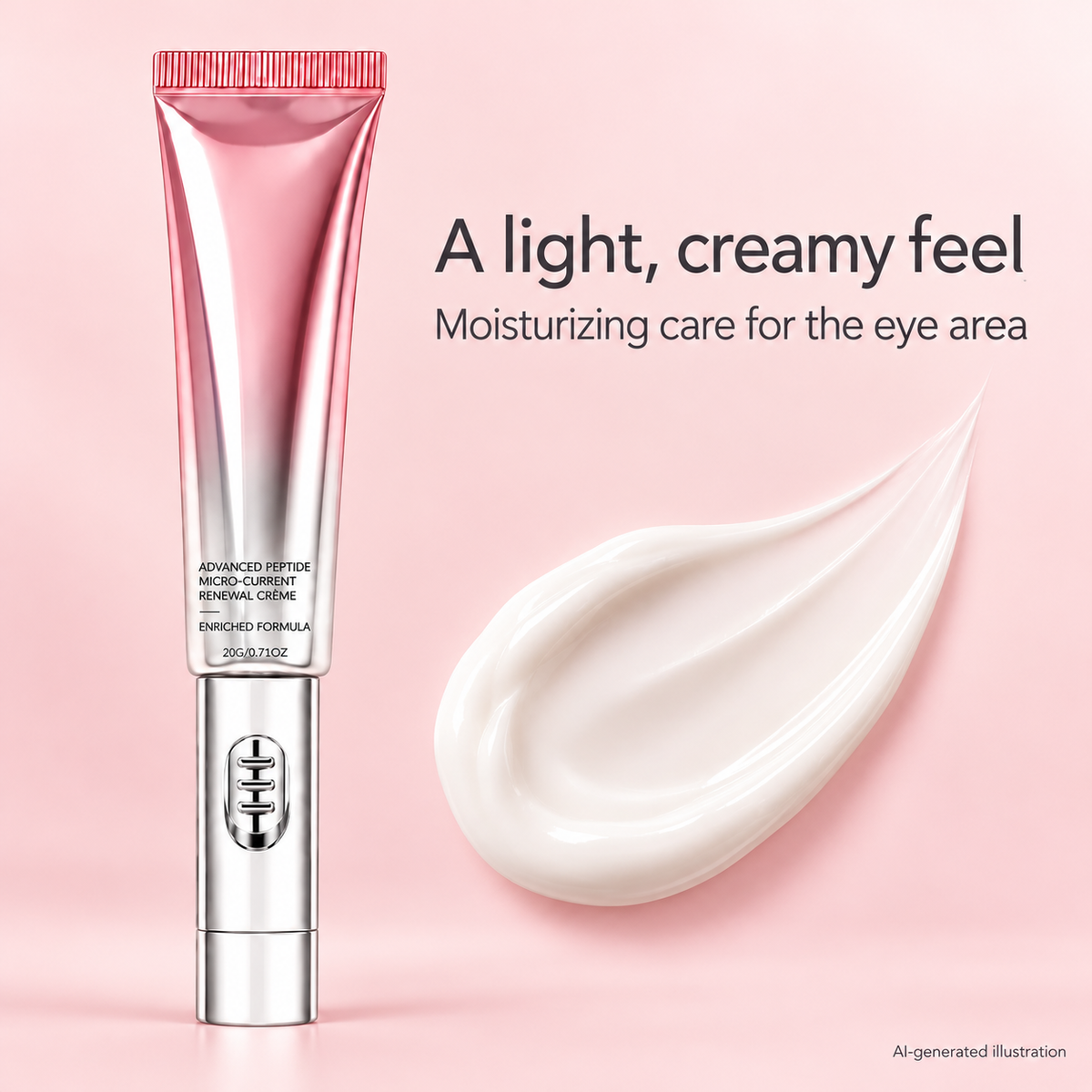 Peptide Eye Cream with Electric Massage Applicator — 20g