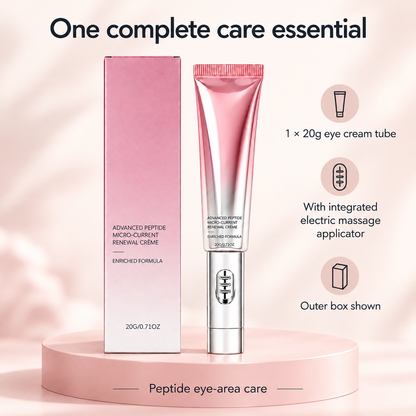 Peptide Eye Cream with Electric Massage Applicator — 20g