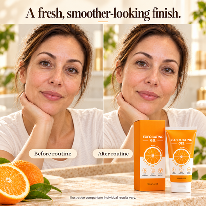 AI-generated illustrative before and after routine comparison; not a measured customer result